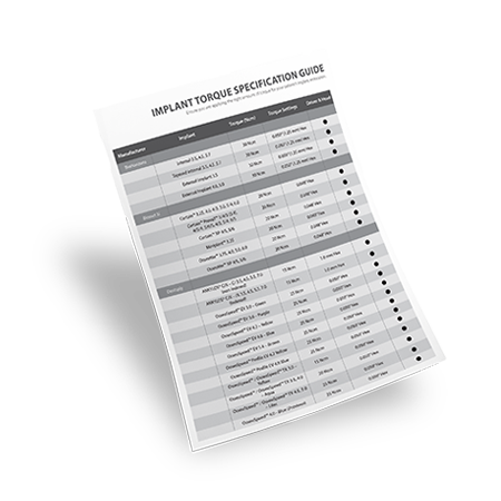 Torque Specification Sheet